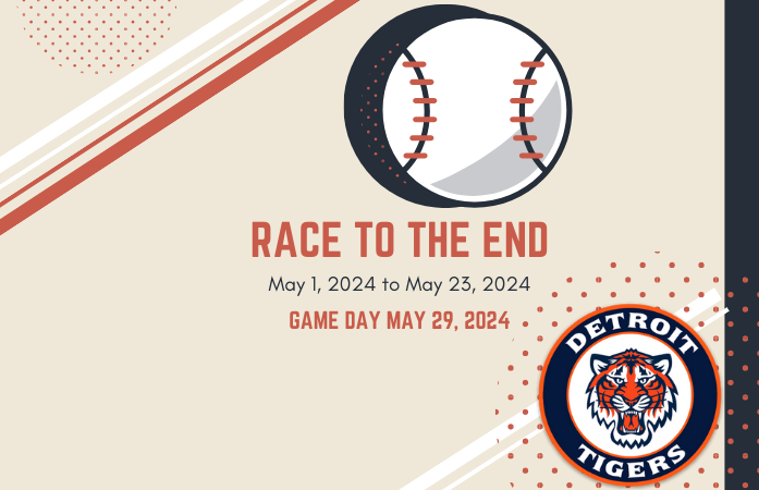  Detroit Tigers Logo and dates for attendance competition